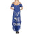 Northern Mariana Islands Summer Maxi Dress Chamorro Warrior Tribal Pattern