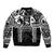 Polynesia Maui Tattoo Inspired Bomber Jacket Black Version