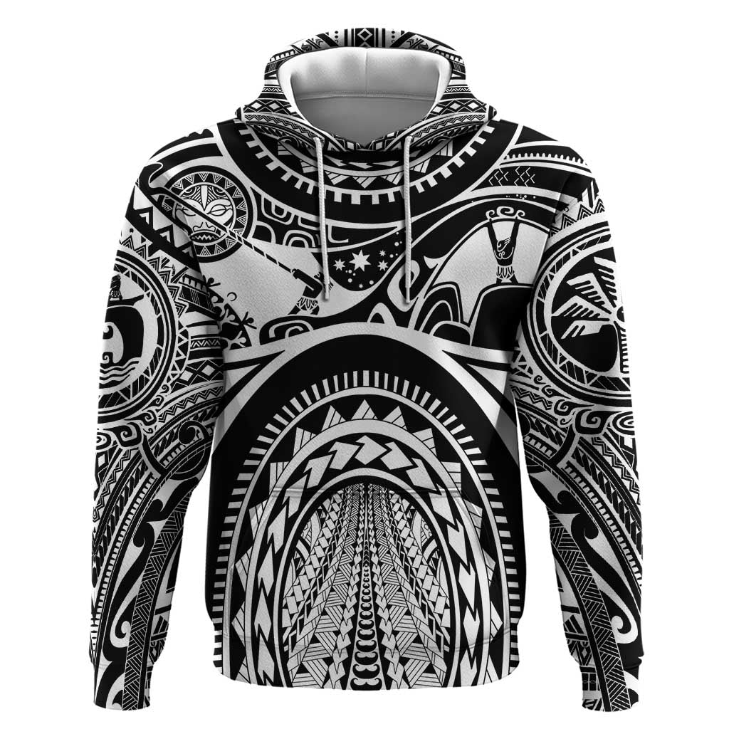 Polynesia Maui Tattoo Inspired Hoodie Black Version