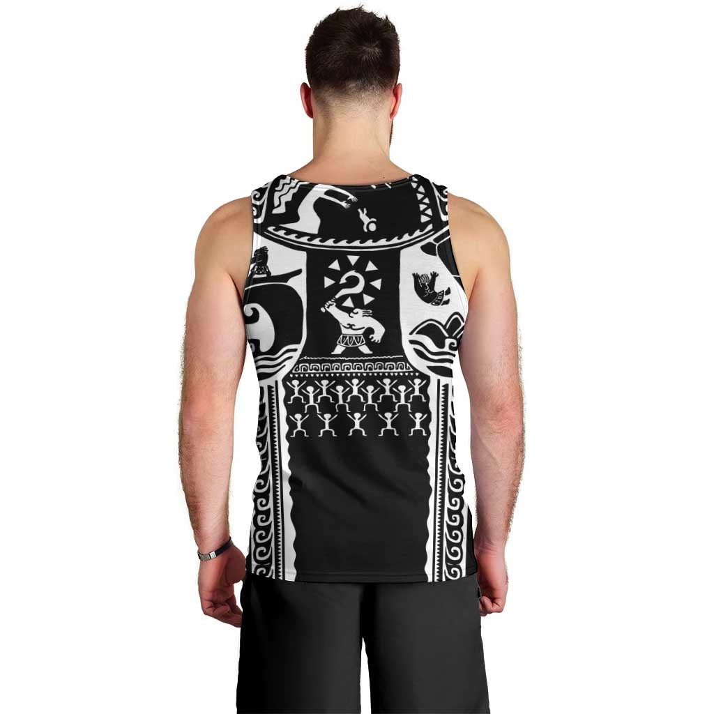 Polynesia Maui Tattoo Inspired Men Tank Top Black Version