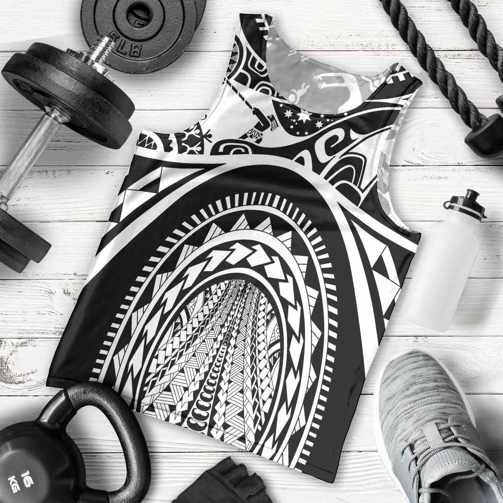 Polynesia Maui Tattoo Inspired Men Tank Top Black Version