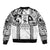 Polynesia Maui Tattoo Inspired Bomber Jacket White Version