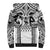 Polynesia Maui Tattoo Inspired Sherpa Hoodie White Version