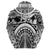 Polynesia Maui Tattoo Inspired Zip Hoodie White Version