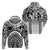 Polynesia Maui Tattoo Inspired Zip Hoodie White Version