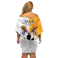 Australia And New Zealand ANZAC Day Family Matching Off Shoulder Short Dress and Hawaiian Shirt Lest We Forget LT05 - Polynesian Pride