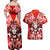 Hawaii Goddess Of Fire Madame Pele Couples Matching Off Shoulder Maxi Dress and Hawaiian Shirt Polynesian Style LT05 - Polynesian Pride