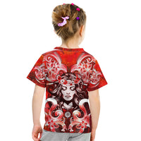 Hawaii Goddess Of Fire Madame Pele Kid T Shirt Polynesian Style LT05 - Polynesian Pride