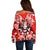 Hawaii Goddess Of Fire Madame Pele Off Shoulder Sweater Polynesian Style LT05 - Polynesian Pride