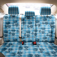 Blue Palaka Hawaii Back Car Seat Cover Hawaiian Lehua Blossoms