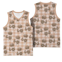 Brown Palaka Hawaii Basketball Jersey Hawaiian Lehua Blossoms