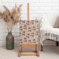 Brown Palaka Hawaii Canvas Wall Art Hawaiian Lehua Blossoms