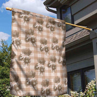 Brown Palaka Hawaii Garden Flag Hawaiian Lehua Blossoms