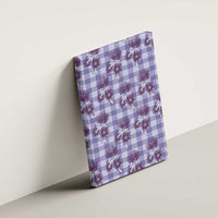 Purple Palaka Hawaii Canvas Wall Art Hawaiian Lehua Blossoms