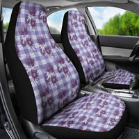 Purple Palaka Hawaii Car Seat Cover Hawaiian Lehua Blossoms