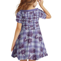 Purple Palaka Hawaii Family Matching Long Sleeve Bodycon Dress and Hawaiian Shirt Hawaiian Lehua Blossoms LT05 - Polynesian Pride