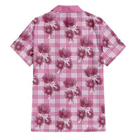 Pink Palaka Hawaii Family Matching Mermaid Dress and Hawaiian Shirt Hawaiian Lehua Blossoms LT05 - Polynesian Pride