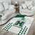 Custom Hawaii Football Area Rug Rainbow Warriors Kakau Pattern LT05 - Polynesian Pride