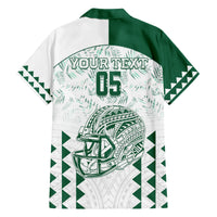 Custom Hawaii Football Family Matching Long Sleeve Bodycon Dress and Hawaiian Shirt Rainbow Warriors Kakau Pattern LT05 - Polynesian Pride