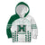 Custom Hawaii Football Kid Hoodie Rainbow Warriors Kakau Pattern LT05 Hoodie White - Polynesian Pride