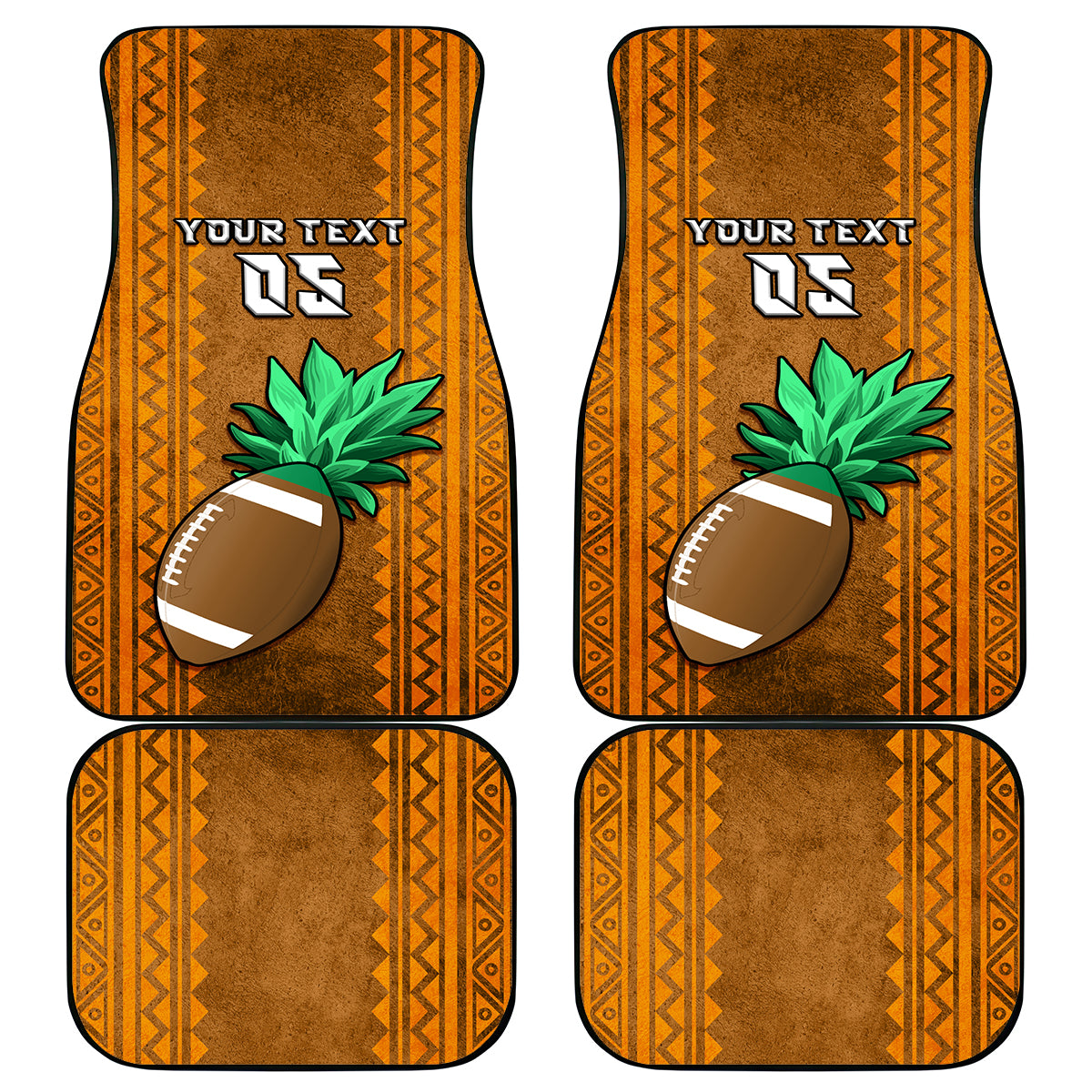 Custom Hawaii Honolulu Football Bowl Car Mats Simple Style LT05 - Polynesian Pride