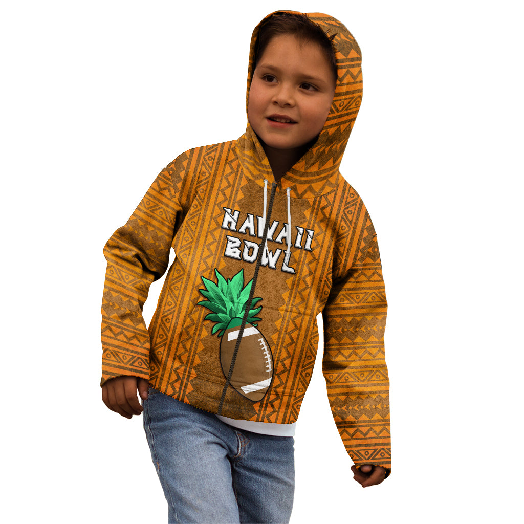 Custom Hawaii Honolulu Football Bowl Kid Hoodie Simple Style LT05 - Polynesian Pride