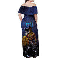 Philippines The First Hero Off Shoulder Maxi Dress Lapu Lapu Know Your Roots