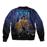 Philippines The First Hero Sleeve Zip Bomber Jacket Lapu Lapu Know Your Roots