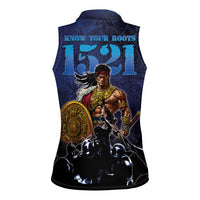 Philippines The First Hero Women Sleeveless Polo Shirt Lapu Lapu Know Your Roots