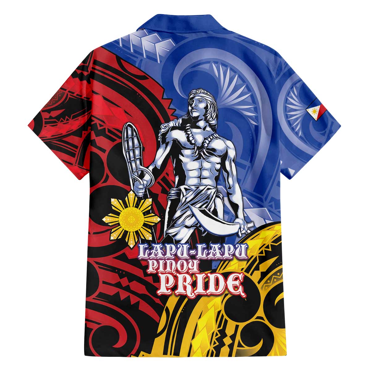 Philippines Lapu-Lapu Family Matching Off The Shoulder Long Sleeve Dress and Hawaiian Shirt Proud Of My King