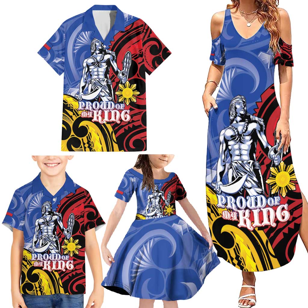 Philippines Lapu-Lapu Family Matching Summer Maxi Dress and Hawaiian Shirt Proud Of My King