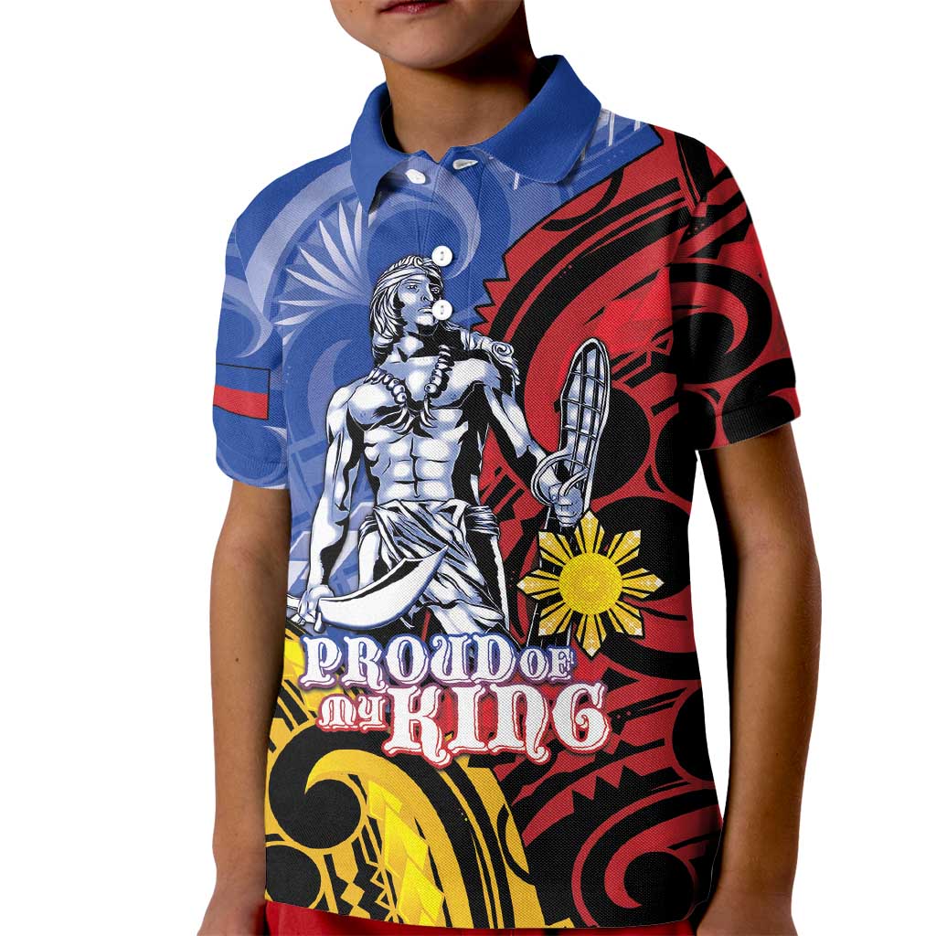Philippines Lapu-Lapu Kid Polo Shirt Proud Of My King