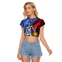 Philippines Lapu-Lapu Raglan Cropped T Shirt Proud Of My King
