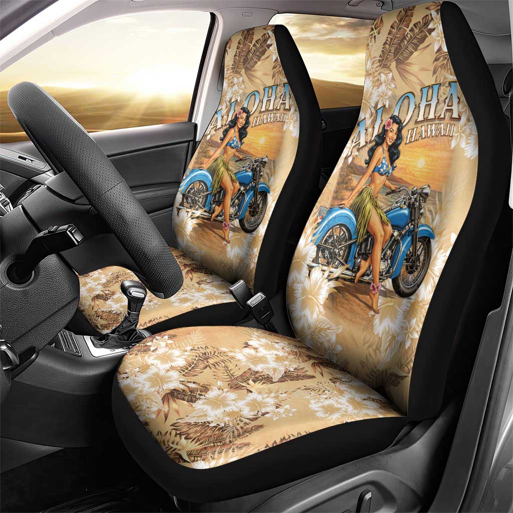 Aloha Hawaii Biker Car Seat Cover Ride To Paradise