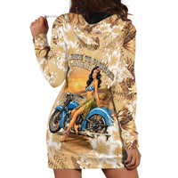 Aloha Hawaii Biker Hoodie Dress Ride To Paradise