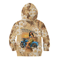 Aloha Hawaii Biker Kid Hoodie Ride To Paradise