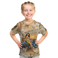 Aloha Hawaii Biker Kid T Shirt Ride To Paradise