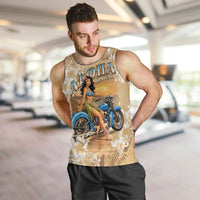 Aloha Hawaii Biker Men Tank Top Ride To Paradise