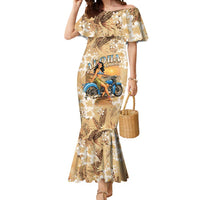 Aloha Hawaii Biker Mermaid Dress Ride To Paradise
