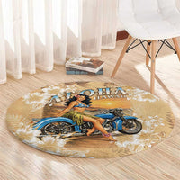 Aloha Hawaii Biker Round Carpet Ride To Paradise