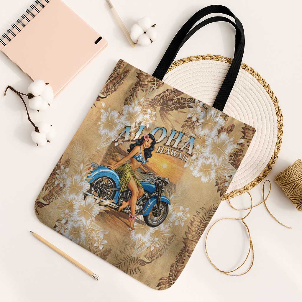 Aloha Hawaii Biker Tote Bag Ride To Paradise