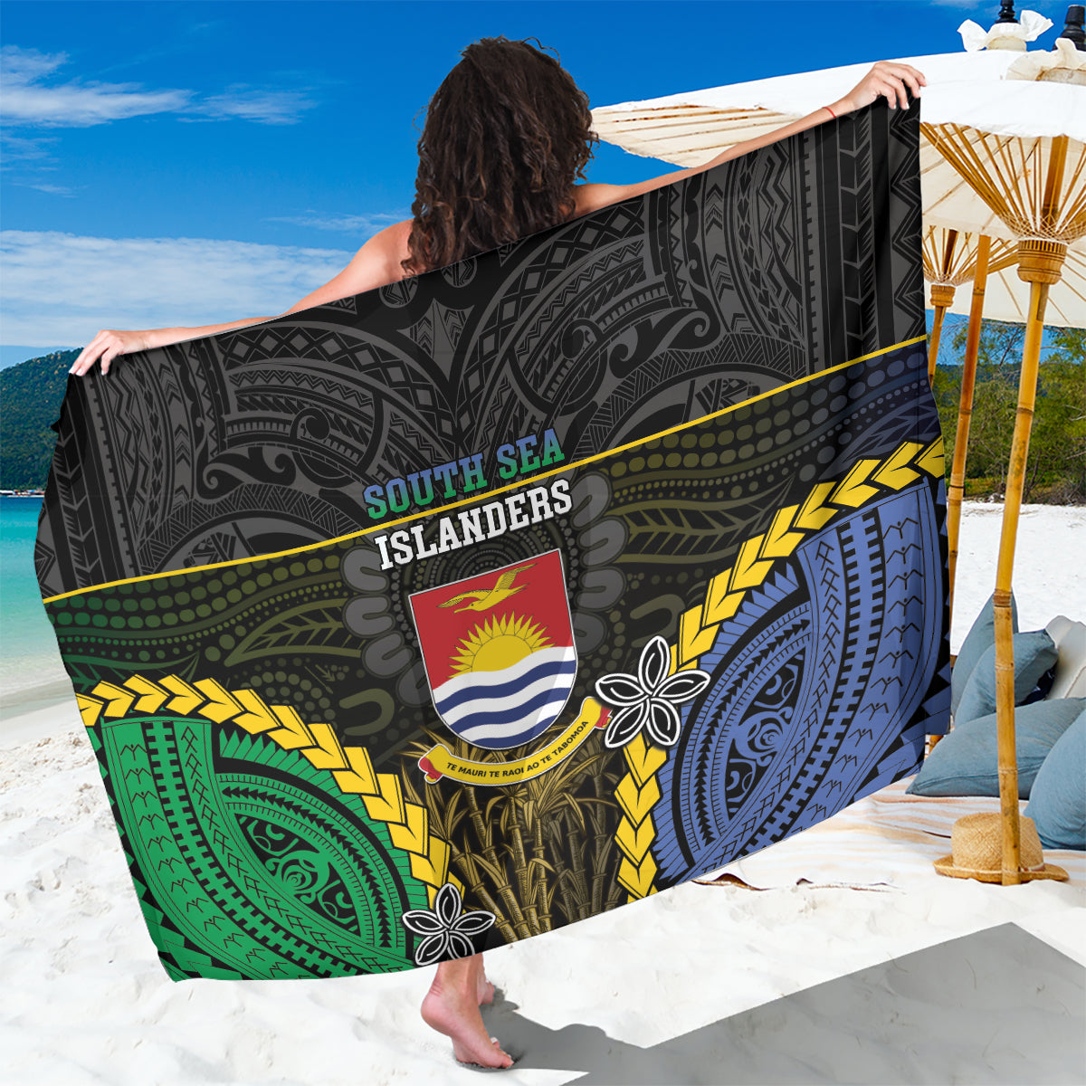 South Sea Islanders And Gilbert Islands Sarong Kanakas Polynesian Pattern