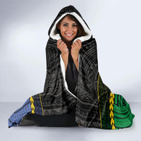 South Sea Islanders And New Caledonia Hooded Blanket Kanakas Polynesian Pattern