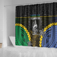 South Sea Islanders And New Caledonia Shower Curtain Kanakas Polynesian Pattern