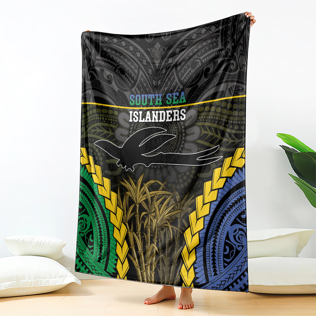 South Sea Islanders And New Ireland Blanket Kanakas Polynesian Pattern