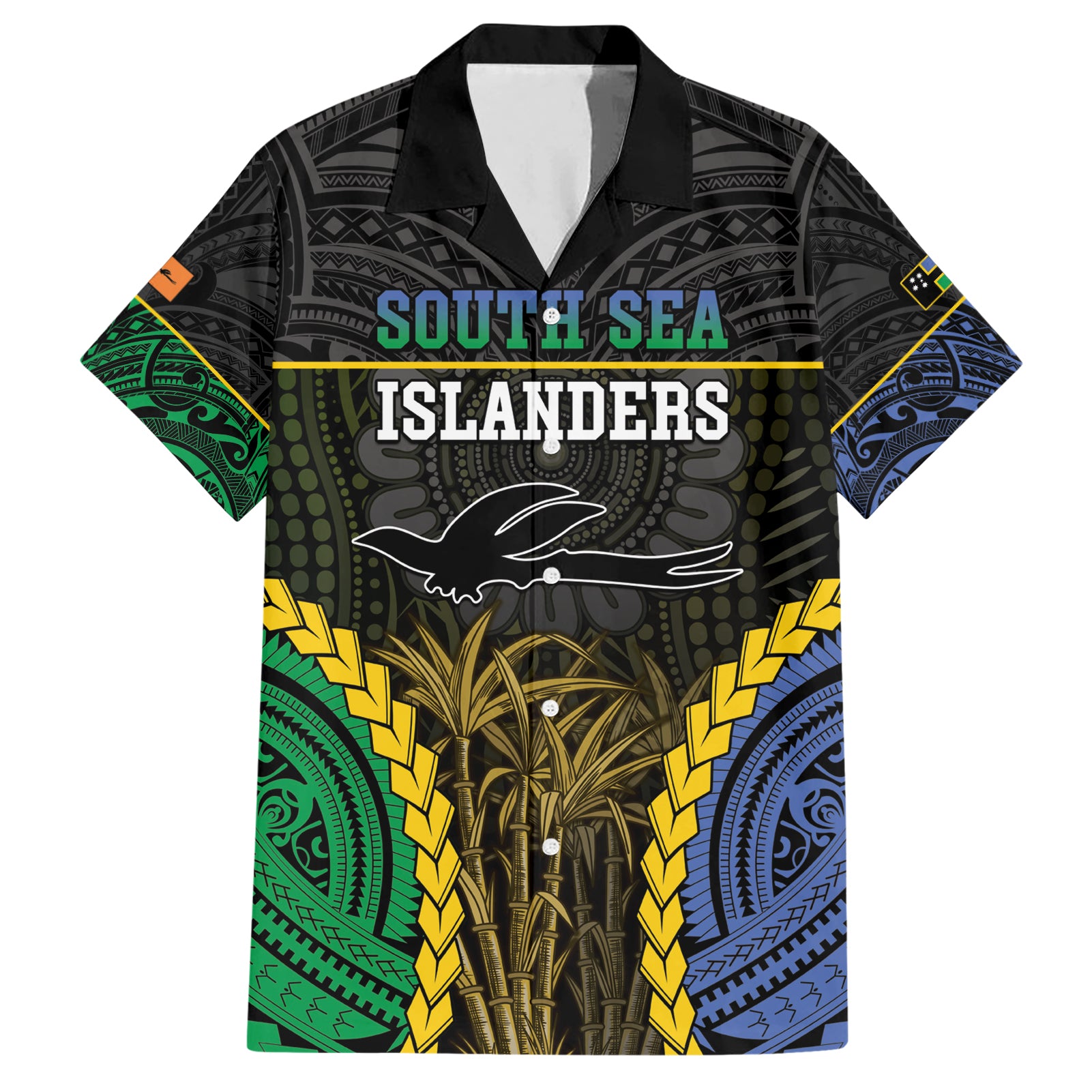 Personalised South Sea Islanders And New Ireland Hawaiian Shirt Kanakas Polynesian Pattern