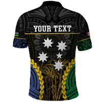Personalised South Sea Islanders And New Ireland Polo Shirt Kanakas Polynesian Pattern