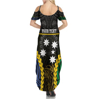 Personalised South Sea Islanders And New Ireland Summer Maxi Dress Kanakas Polynesian Pattern
