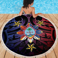 Philippines Guam Beach Blanket Filipino Sun With Guaman Seal
