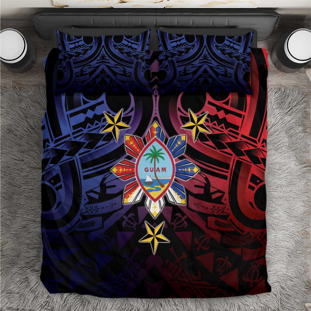 Philippines Guam Bedding Set Filipino Sun With Guaman Seal